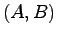 $(A,B)$