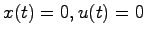 $x(t)= 0,u(t)=0$