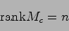 \begin{displaymath}
{\rm rank}M_c = n
\end{displaymath}