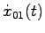 $\displaystyle \dot{x}_{01}(t)$