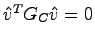 $\hat{v}^T G_C \hat{v}=0$