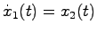 $\dot{x}_1(t)=x_2(t)$