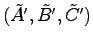 $(\tilde{A}',\tilde{B}',\tilde{C}')$