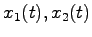 $x_1(t),x_2(t)$