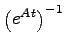 $\left(e^{At}\right)^{-1}$