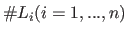 $ \char93 L_i(i=1,...,n)$