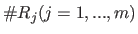 $ \char93 R_j(j=1,...,m)$