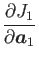 $\displaystyle \frac {\partial J_{1}} {\partial \mbox {\boldmath$a$}_{1}}$