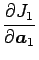 $\displaystyle \frac {\partial J_{1}} {\partial \mbox {\boldmath$a$}_{1}}$