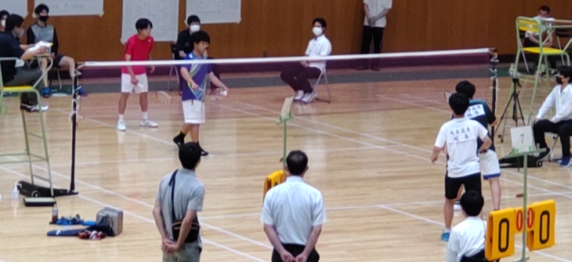 第60回東海地区国立高専体育大会<br>（R4.6.25　鈴鹿市立体育館）男子団体・ダブルス・シングルス優勝